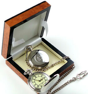 【送料無料】腕時計 パーソナライズモノグラムシルバーメッキポケットウォッチカスタムイニシャル