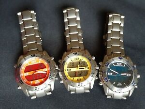 【送料無料】腕時計　メンズフロリダキーズタイムウォッチデジタルアナログチタンケースブレスレットmens florida keys time watch digitalanalog titanium case amp; bracelet