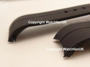 【送料無料】腕時計　エンドブラックポリウレタンウォッチストラップスプリングバー