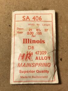 【送料無料】腕時計 イリノイメインスプリングhr mainspring sa406 for illinois 16s 47309 for 60hr alloy 【送料無料】腕時計 イリノイメインスプリングhr mainspring sa406 for illinois 16s 47309 for 60hr alloy