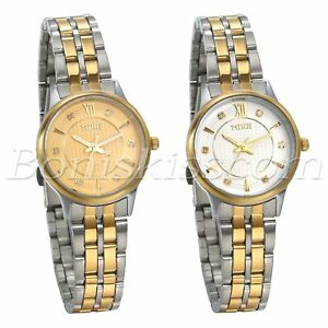 【送料無料】腕時計 ビジネスローマステンレスラインストーンクォーツwomens business roman numberals stainless steel rhinestone quartz wrist watch