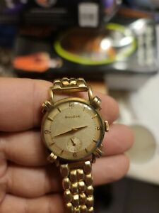 【送料無料】腕時計 ヴィンテージメンズブローバウォッチラグファンシーワークスvintage mens bulova watch 10k rg knotted lugs fancy works l1 1951 wind up