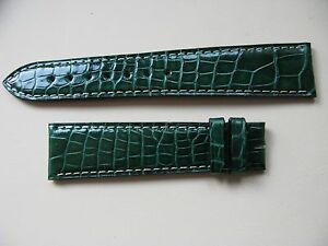 【送料無料】腕時計　ブランドダークグリーンクロコダイルストラップソースbrand zenith dark green 20mm crocodile strap 460 very hard to source