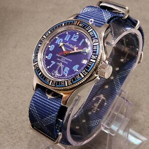 【送料無料】腕時計 ボストークアンフィビアカスタムバイカルベゼルダイブウォッチvostok amphibia custom baikal bezel dive watch, , boxed, uk seller
