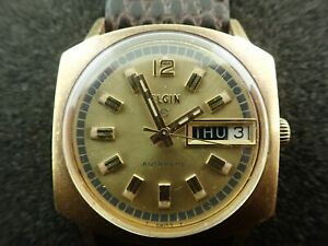 【送料無料】腕時計　ヴィンテージメンズエルギンvintage mens elgin automatic wristwatch daydate