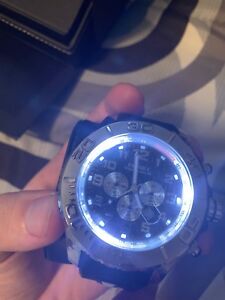 【送料無料】腕時計　パワークォーツステンレススチールミリメートルケースカップル kyboe power quartz stainless steel watch 55 mm case, worn couple times