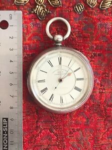 【送料無料】腕時計　チェスターアンティークシルバーケースセンタークロノグラフポケットウォッチ