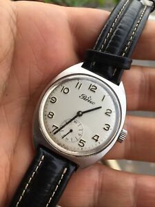 【送料無料】腕時計　オロロジオペルセェロヴィースチールヴィンテージorologio perseo ferrovie steel vintage watch