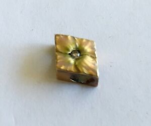 【送料無料】腕時計　アンティークアールヌーボーゴールドエナメルウォッチスライドantique art nouveau gold filled enamel watch slide