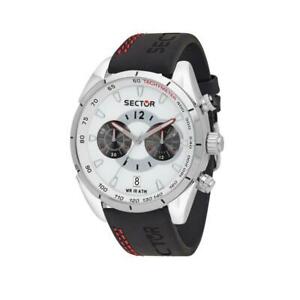 【送料無料】腕時計 オロロギオウオモセクタークロノペッレネロヴェトロザフィロorologio uomo sector 330 r3271794017 chrono pelle nero vetro zaffiro wr 100mt
