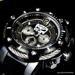 【送料無料】腕時計　インビクタマーベルパニッシャークロノグラフブラックラバーウォッチ