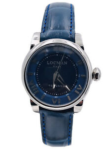 腕時計　オロロギロクマントスカーノアッチャイオペッレスコンタティッシモヌオーヴォorologio locman toscano ref595bl770 acciaio pelle 33mm scontatissimo nuovo