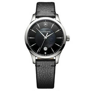 【送料無料】腕時計　ビクトリノックススイスアーミーウィメンズウォッチアライアンスブラックレザーストラップ