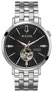 【送料無料】腕時計　ブローバメンズクラシックステンレスブレスレットウォッチbulova mens classic automatic stainless bracelet watch