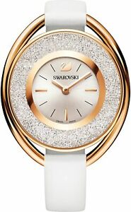 【送料無料】腕時計 スワロフスキークリスタルラインウォッチウィズレザーストラップローズゴールドトーンswarovski crystalline watch, withe leather strap, rosegold tone 5230946