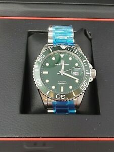 【送料無料】腕時計　ジェロームレマーロダンヴェルトアシエコレクショングリーンjerome lemars jl4633 rodin vert acier collection automatic watch green nib