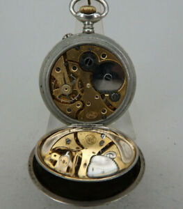 腕時計　ポケットウォッチティエルムーブメントタイプティエラウムtaschenuhr thiel hochwertiges uhrwerk typ thiela umab 1915 67956