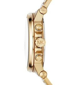 【送料無料】腕時計　メンズクロノグラフディランゴールドトーンステンレススチールブレスレットmens chronograph dylan goldtone stainless steel bracelet watch