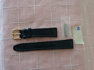 【送料無料】腕時計　ウォッチストラップブラックグレーステッチ