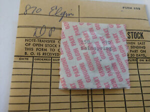 【送料無料】腕時計 ヴィンテージエルギングレードメインスプリングパートvintage nos elgin grade 870 wrist watch mainspring, part 258 【送料無料】腕時計 ヴィンテージエルギングレードメインスプリングパートvintage nos elgin grade 870 wrist watch mainspring, part 258