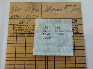 【送料無料】腕時計 ヴィンテージエルギングレードメインスプリングパートvintage nos elgin grade 660 wrist watch mainspring, part 258 0027 【送料無料】腕時計 ヴィンテージエルギングレードメインスプリングパートvintage nos elgin grade 660 wrist watch mainspring, part 258 0027