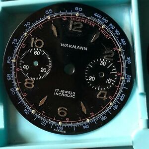 【送料無料】腕時計 カドランドモントレクロノグラフヴィンテージワクマンヴィーナスインカブロックcadran de montre chronographe vintage wakmann venus188 incabloc 315mm 30minutes