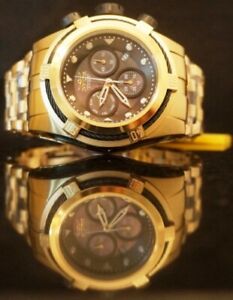 【送料無料】腕時計　インビクタボルトゼウスブラックゴールドステンレススイスクロノグラフウォッチ