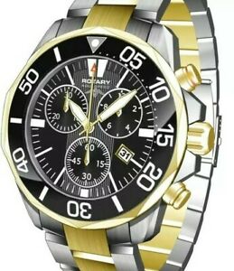 【送料無料】腕時計　メンズロータリーオリジナルボックストーンブランドmens rotary agb0067c04 two tone brand watch with original box