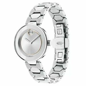 【送料無料】腕時計　モバドグレークォーツウォッチmovado 3600381 womens bold grey quartz watch