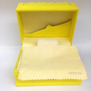 【送料無料】腕時計 ケースサイズ authentic invicta yellow watch box storage case big size 【送料無料】腕時計 ケースサイズ authentic invicta yellow watch box storage case big size