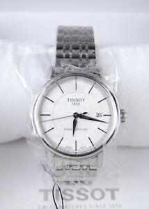 腕時計　ボックスタグホワイトtissot powermatic 80 watch t0854071101100 in box tags stainless 40mm white