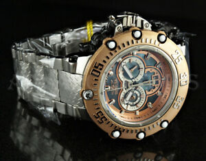 【送料無料】腕時計　インビクタスバクアクロノデイデイトローズゴールドベゼルウォッチinvicta 52mm subaqua noma vii swiss movt chrono daydate rose gold bezel watch