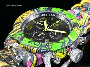 【送料無料】腕時計 インビクタメンズショアロシアダイバーグラフィティスイスクォーツブレスレットinvicta mens 52mm shore russian diver graffiti swiss quartz bracelet watch