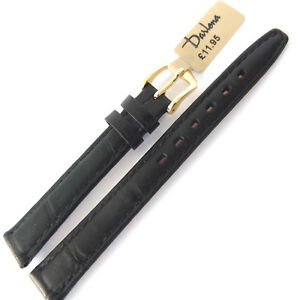 【送料無料】腕時計　ダーレナブラックアンティーククロックレザーウォッチストラップゴールドシルバーバックル