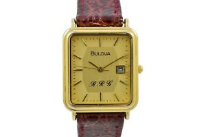 【送料無料】腕時計　ヴィンテージブローバクォーツゴールドメッキvintage bulova rrg quartz gold plated midsize watch 1891