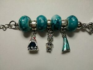 hokushinの【送料無料】腕時計　ハンドメイドチャームブレスレットウォッチシルバーエナメルチャーム｜アングル3