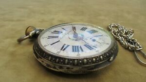 【送料無料】腕時計　アルジェントマグネティーグファンツィオナンテグランドアンティコオロロギダタスカgrande antico orologio da tasca in argento antimagnetigue funzionante 64 mm