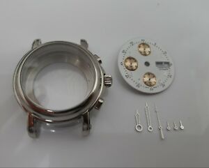【送料無料】腕時計 ボイティエアシエカドランエギーユヴァルジューエタンシュスイスboitier acier cadran aiguilles pour valjoux 7750 etanche 5atm swiss made 39mm