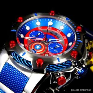 【送料無料】腕時計　インビクタマーベルキャプテンアメリカボルトスチールリミテッドエドクロノグラフウォッチinvicta marvel captain america bolt 51mm steel limited ed chronograph watch