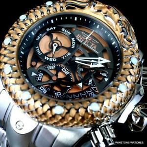 【送料無料】腕時計　インビクタヴェノムスバクアドラゴンスケールスチールローズゴールドトーンクロノウォッチinvicta venom subaqua dragon scale steel rose gold tone chrono 52mm watch