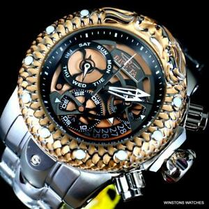 【送料無料】腕時計　インビクタヴェノムスバクアドラゴンスケールスチールローズゴールドトーンクロノウォッチinvicta venom subaqua dragon scale steel rose gold tone chrono 52mm watch