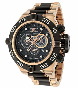 【送料無料】腕時計　インビクタメンズスバクアローズゴールドブラッククロノグラフウォッチ
