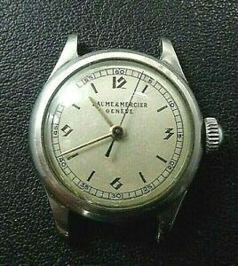 【送料無料】腕時計 レディースボームメルシエステンレススチールウインダーオールドvtg ladies baume amp; mercier stainless steel winder old