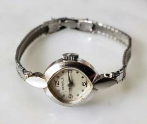 ベンラス 【送料無料】腕時計　ヴィンテージベンラスレディースホワイトロールゴールドメッキvintage benrus womens 10k white rolled gold plated wristwatch ~ 13e732