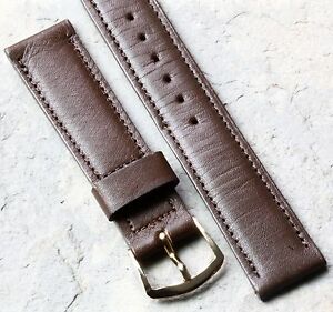 【送料無料】腕時計　ノルウェーヴィンテージストラップshort length brown norwegian calf 173mm vintage watch strap from the 1950s60s