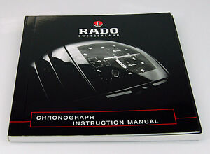 ラドー 【送料無料】腕時計　ウォッチクロノグラフマニュアルrado watch chronograph operating instructions manual booklet 200015