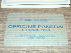 【送料無料】腕時計　ィシンパネライガランツィアオリソネオロロジオウサタパネライウォッチicine panerai garanzia originale orologio usata garantie panerai watch 1998