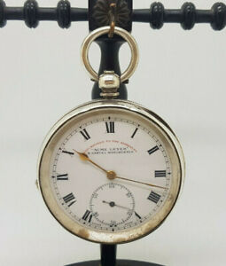 【送料無料】腕時計　アンティークサミュエルマンチェスターソリッドシルバーポケットウォッチ