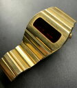 yzrv@Be[WS[hbLpT[vintage 1970s led gold plated wristwatch pulsar