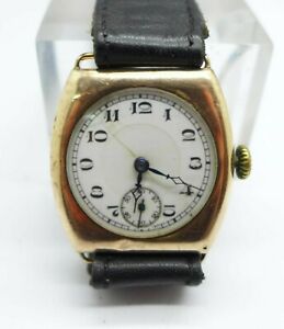 【送料無料】腕時計 ゴールドトレンチウォッチスイス9ct gold trench watch 15 jewels swiss made 【送料無料】腕時計 ゴールドトレンチウォッチスイス9ct gold trench watch 15 jewels swiss made
